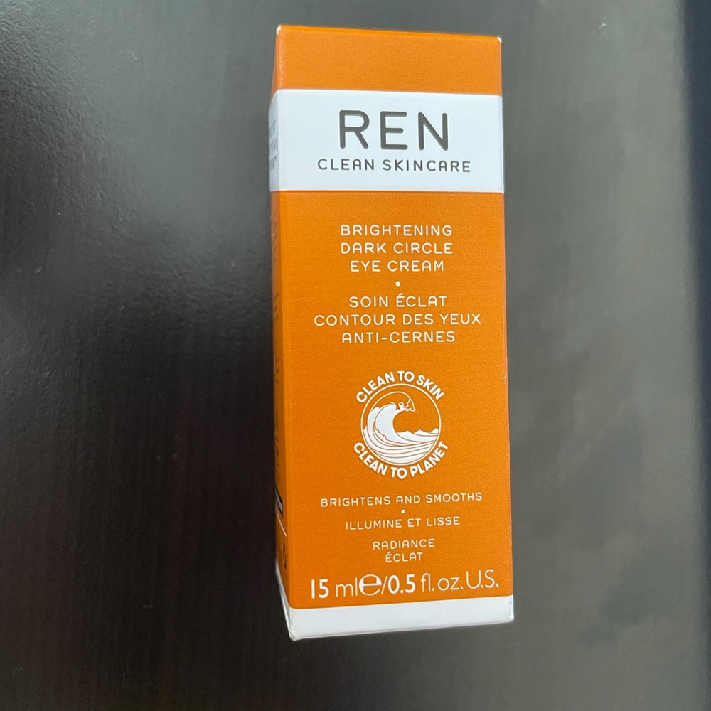 Ren Clean Skincare Brightening Dark Circle Eye Cream 0.5 fl. oz. Full Size New